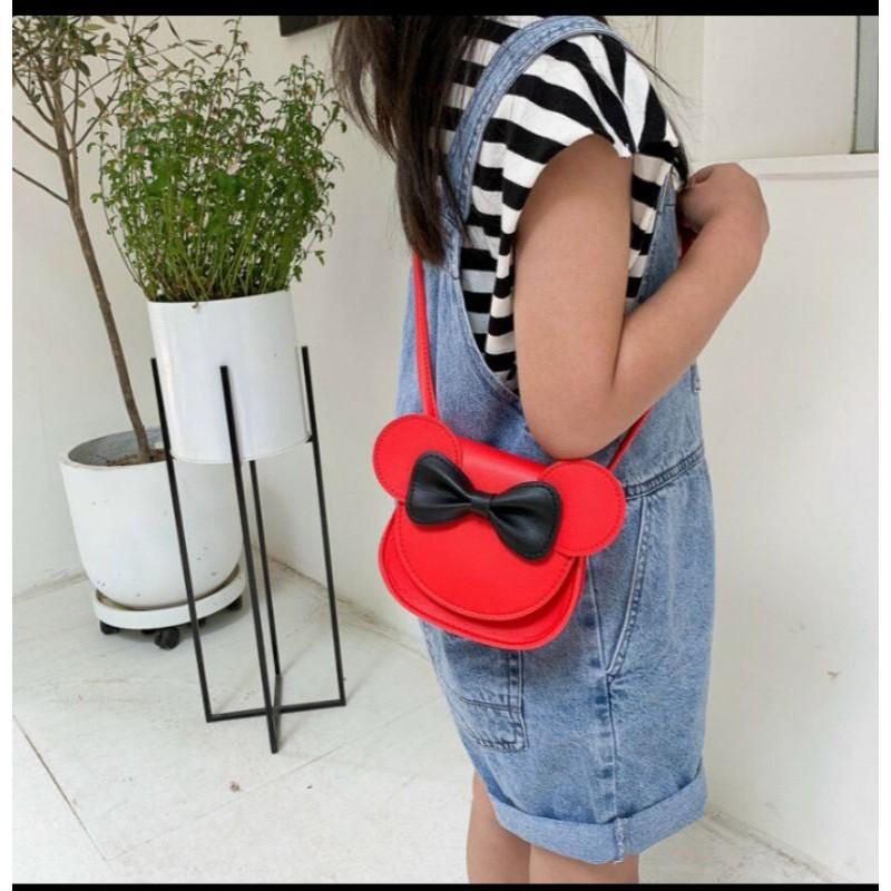 Túi đeo chéo đính nơ mini siêu xinh