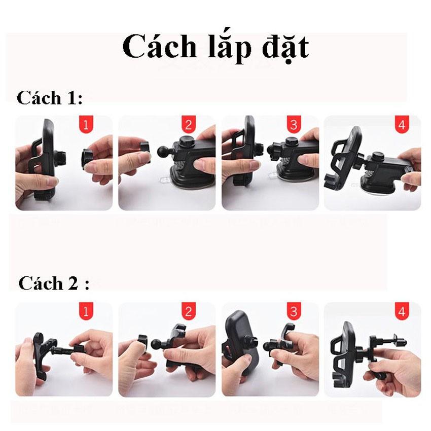 Giá đỡ điện thoại xoay 360 có thể gập gọn chất liệu nhựa cao cấp phù hợp với mọi dòng điện thoại