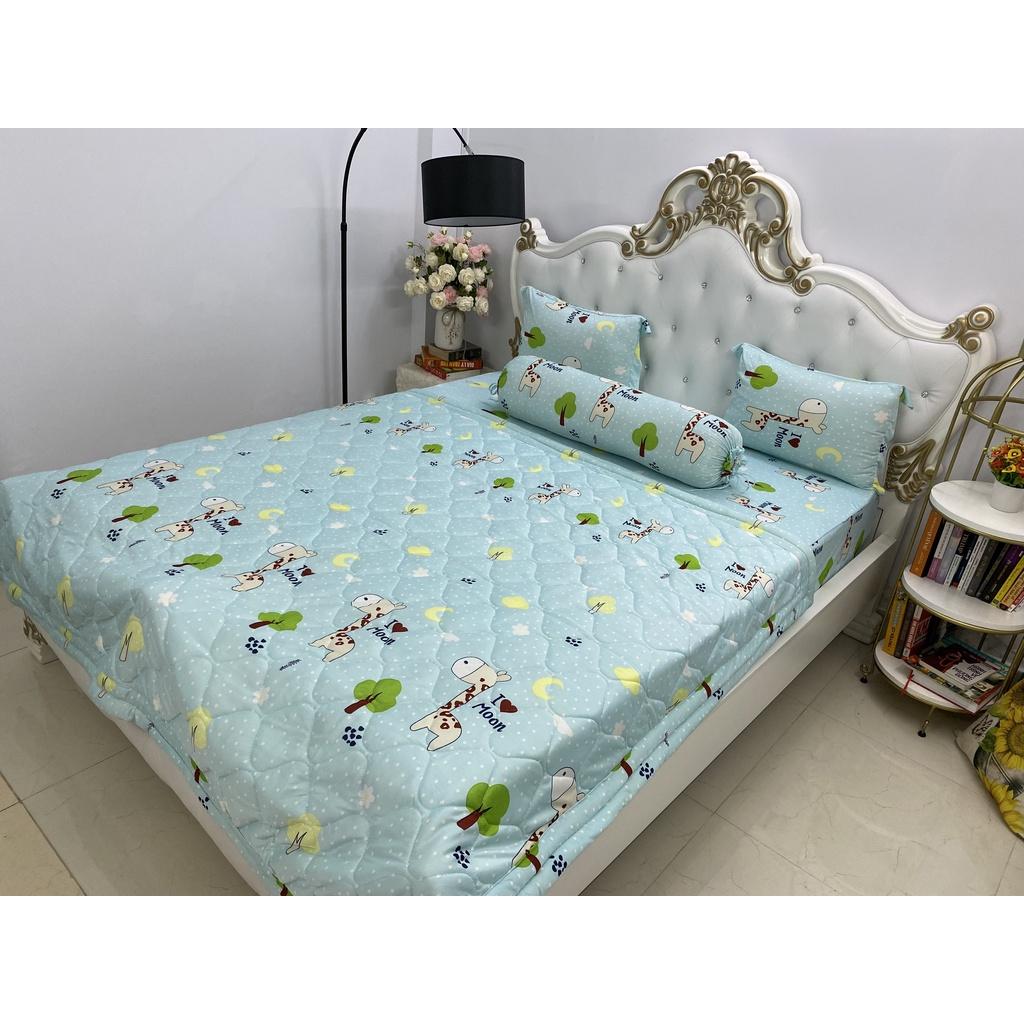 Bộ Drap kèm mền Thun Hàn Quốc ( 5 món } đủ size hoặc mền lẻ