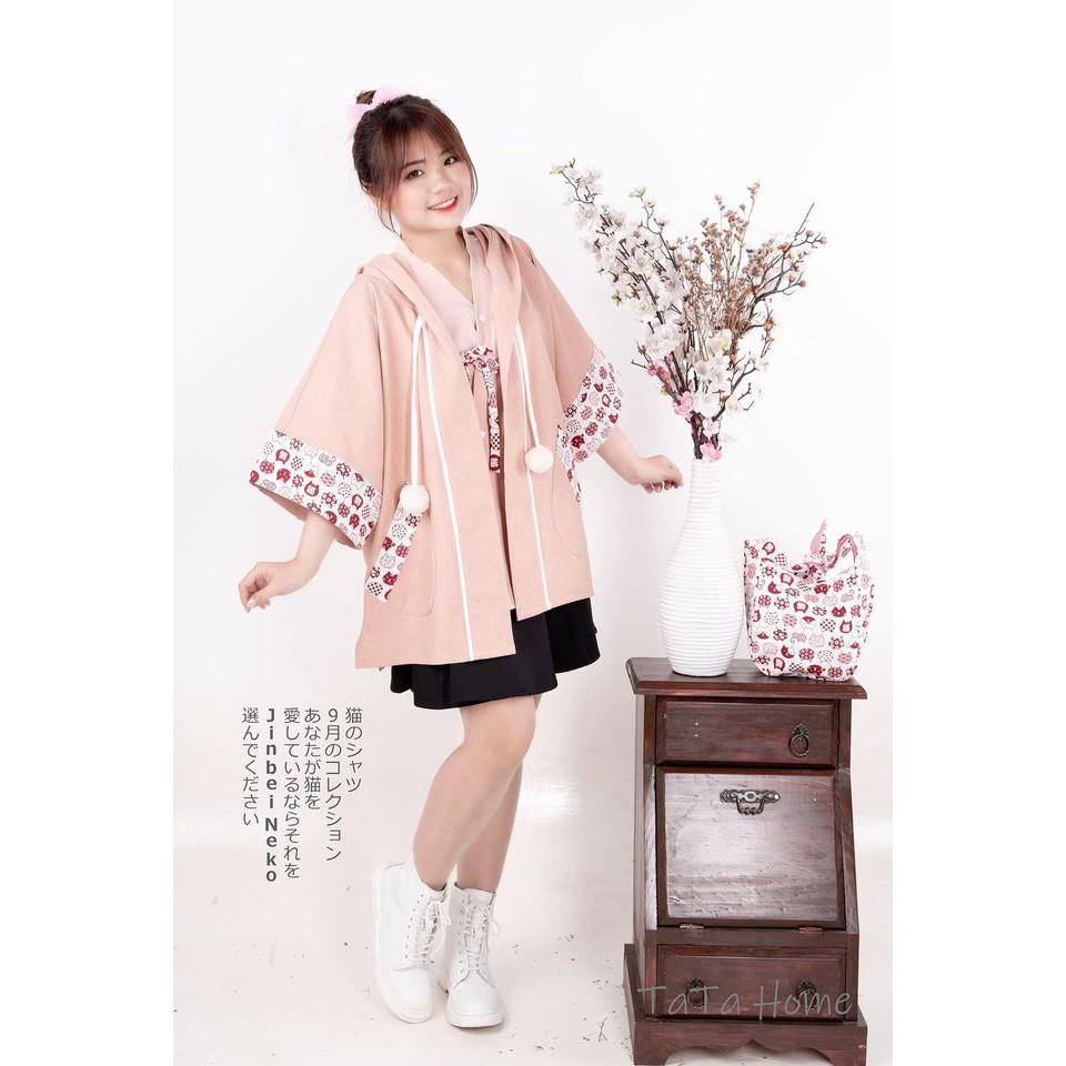 Áo Khoác Phong Cách Nhật - Jinbei Neko Jacket Ver1