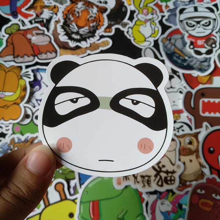 Bộ Sticker dán cao cấp chủ đề ANIMAL HOẠT HÌNH - Dùng dán Xe, dán mũ bảo hiểm, dán Laptop