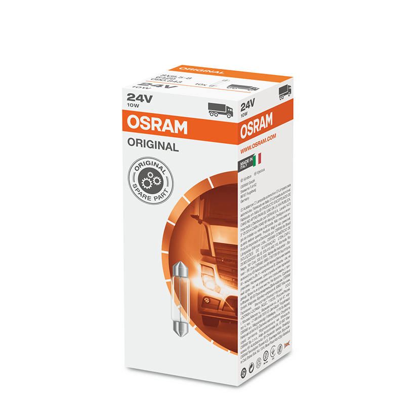 Combo 10 Bóng Đèn Cana Dài OSRAM Original C5W 24V 10W