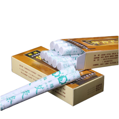 Con lăn ngải cứu đồng đôi đả thông kinh lạc, giảm béo. Hộp 10 nhang ngải , Hộp 12 miếng dán nhiệt giảm đau vai cổ gáy,thắt lưng