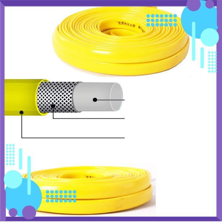 Vòi Xịt️ Bộ dây vòi xịt nước rửa xe, tưới cây , tăng áp 3 lần, loại 7m, 10m 206622-5 cút sập+ móc khoá