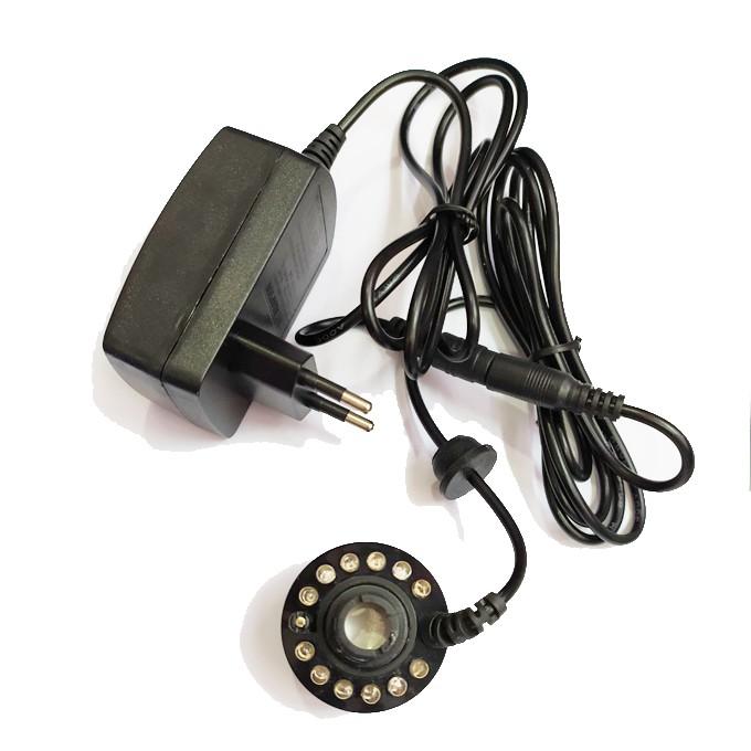 Máy Tạo Khói GEBO 12 đèn led đổi màu tạo khói cho bể cá, tiểu cảnh, hòn non bộ