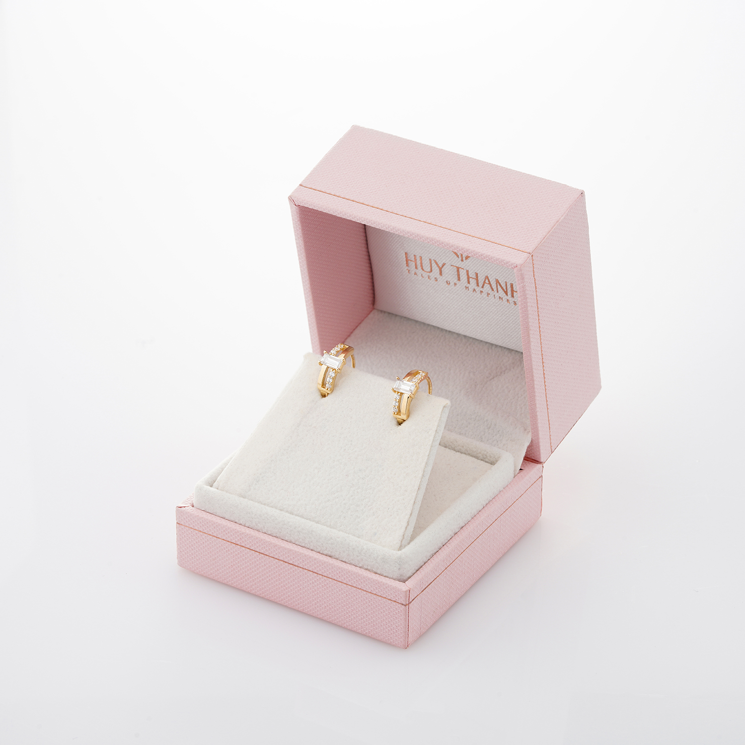 Bông Tai Nữ Vàng 14K BT390 Huy Thanh Jewelry