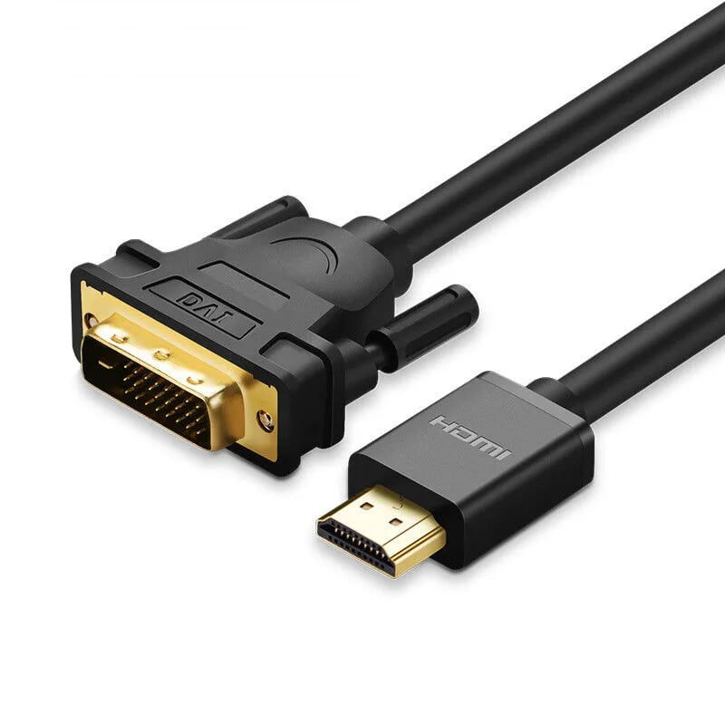 Cáp chuyển đổi tín hiệu từ cổng DVI 24+1 sang HDMI và ngược lại từ HDMI sang DVI 24+1 UGREEN  HD133 50350 - Hãng chính hãng