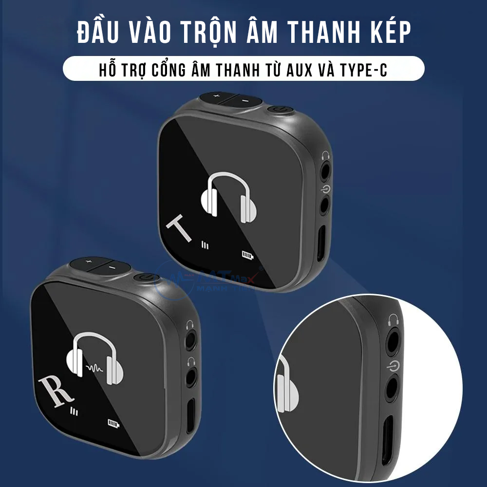 Đầu Thu Tai Nghe Không Dây ELEBEST SK760 - Giúp Tai Nghe Có Dây Thành Tai Nghe Không Dây Wireless Cao Cấp, Thiết Kế Nhỏ Gọn, Dung Lượng Pin Lớn, Hàng Nhập Khẩu