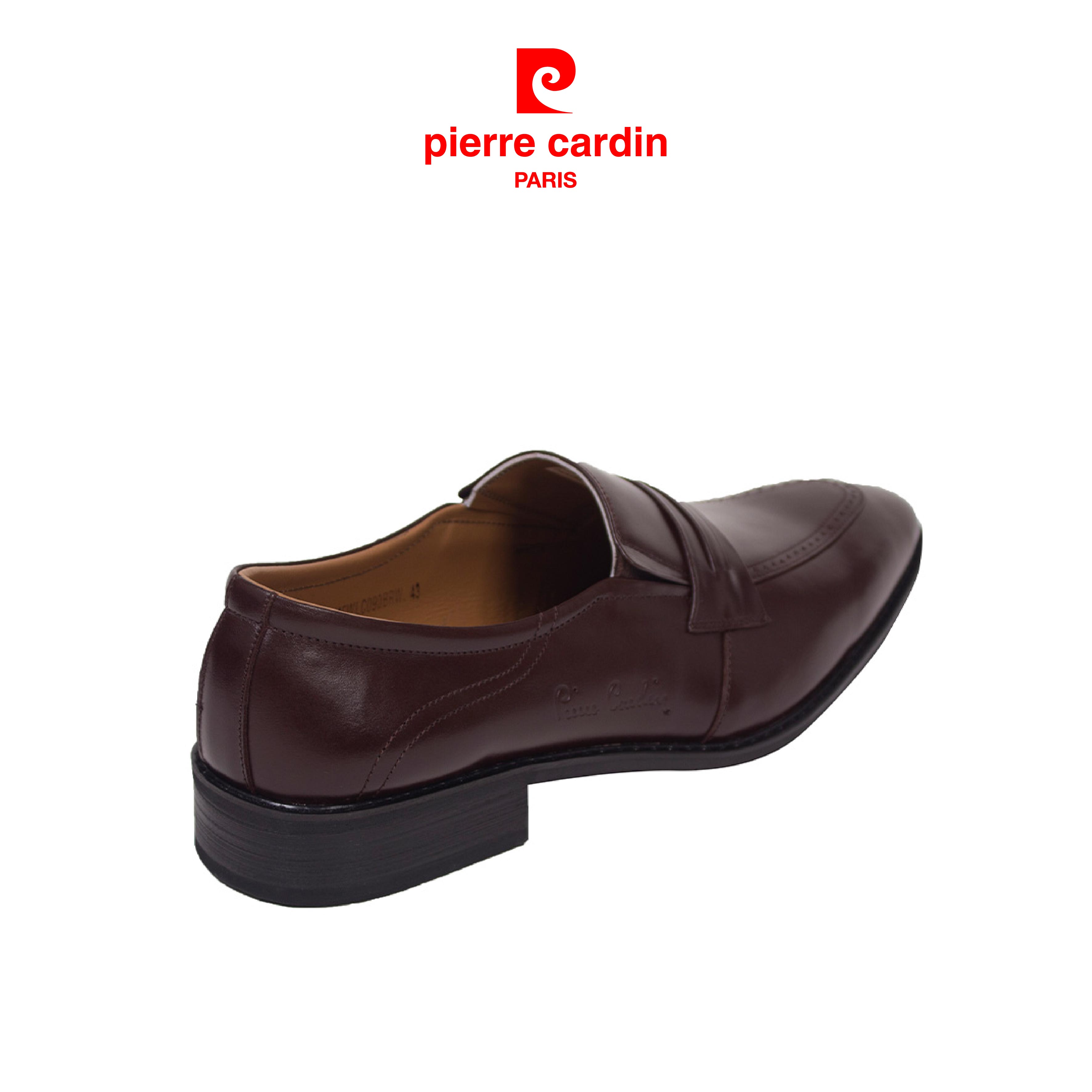 Giày Da Pierre Cardin Penny Loafer - PCMFWLC090BRW màu nâu