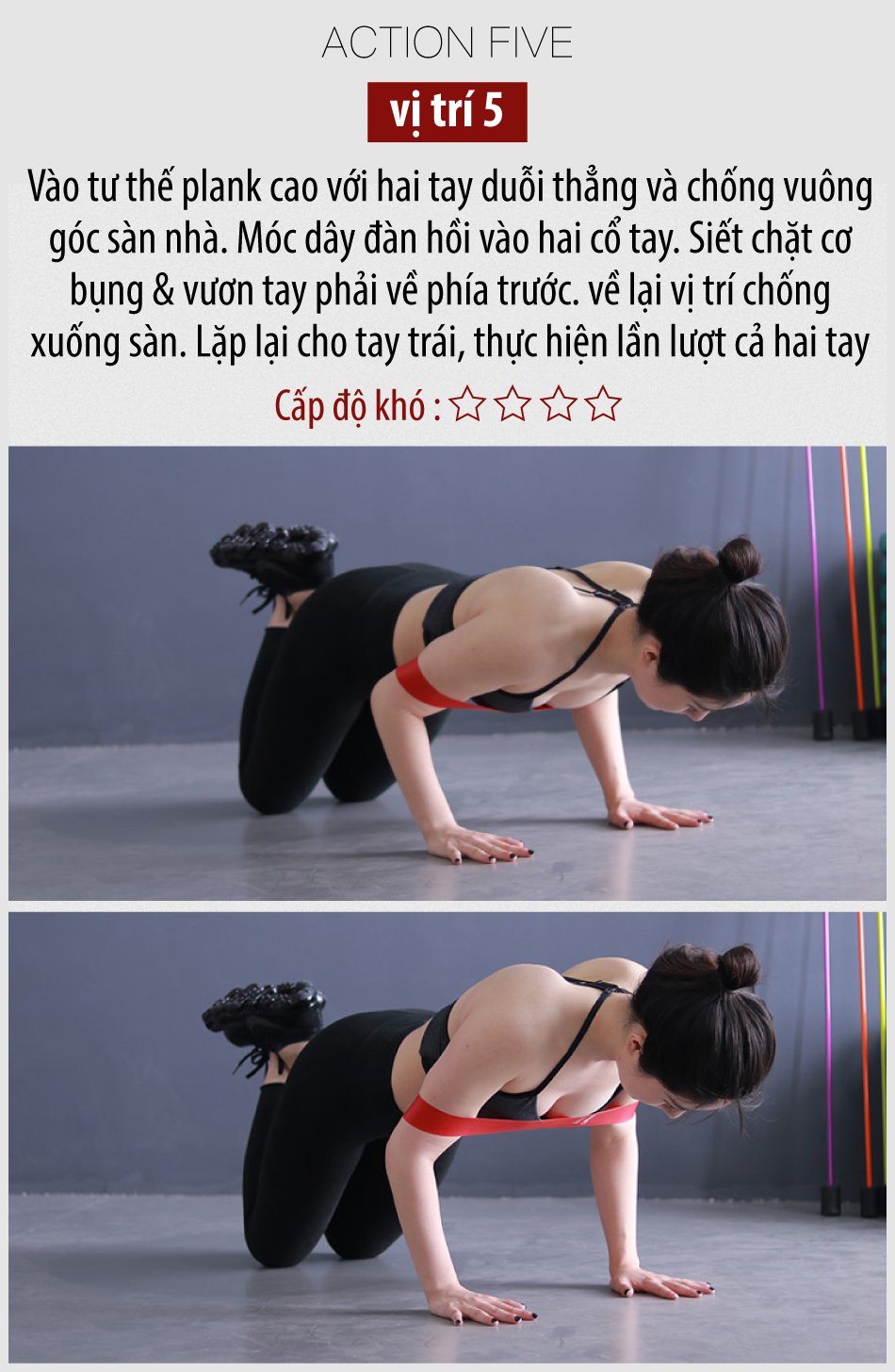 Dây đàn hồi mini band,Bộ 5 dây đàn hồi tập gym tập yoga dây đàn hồi kháng lực cao cấp, dây đàn hồi tập thể dục BG hàng nhập khẩu