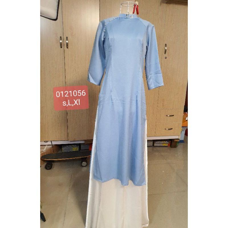 Bộ áo dài cách tân chất lụa tây thi