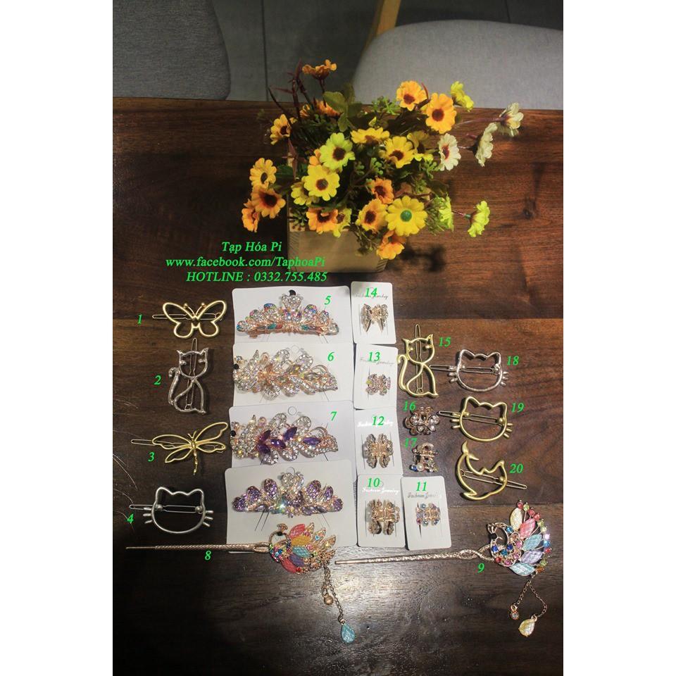 SET 4 KẸP TÓC HÌNH BƯỚM BƯỚM