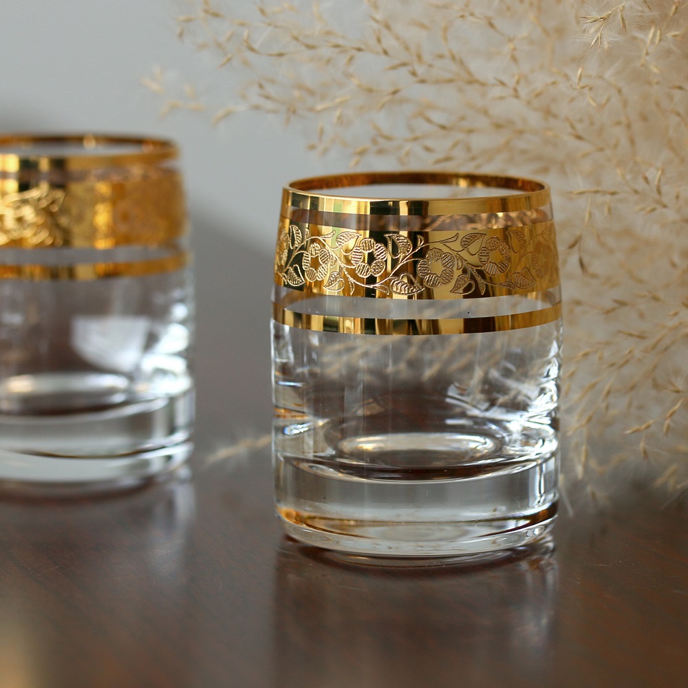 Ly uống Shot Ideal Mạ vàng Bohemia Tiệp khắc