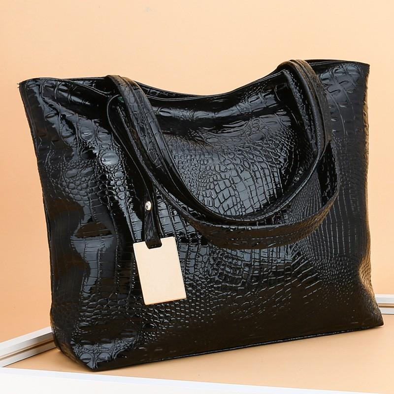 Tote Bag Crocodile Pattern Women's Shoulder Bag Portable Women's Bag Fashion European and American Style Backpack Custom