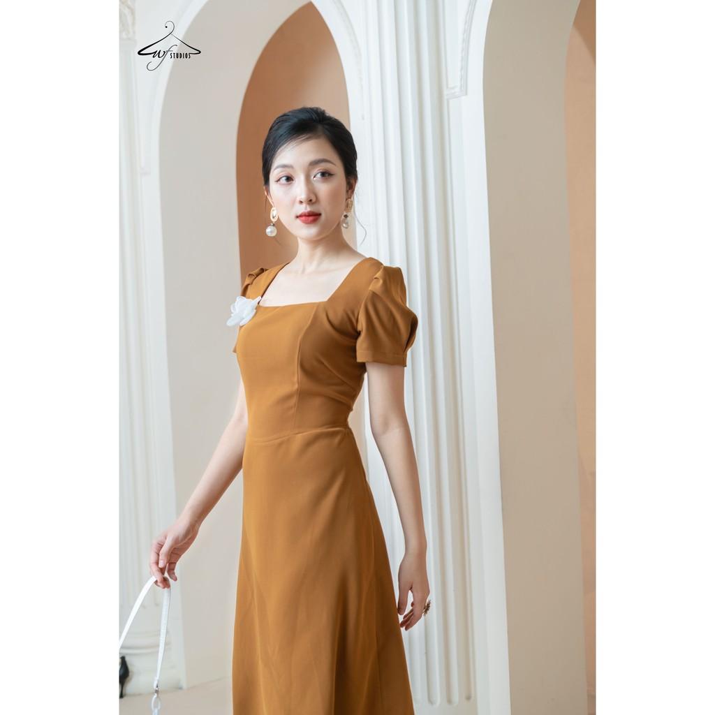 Váy cổ vuông tay bồng-Lexi Dress-V06-wfstudios