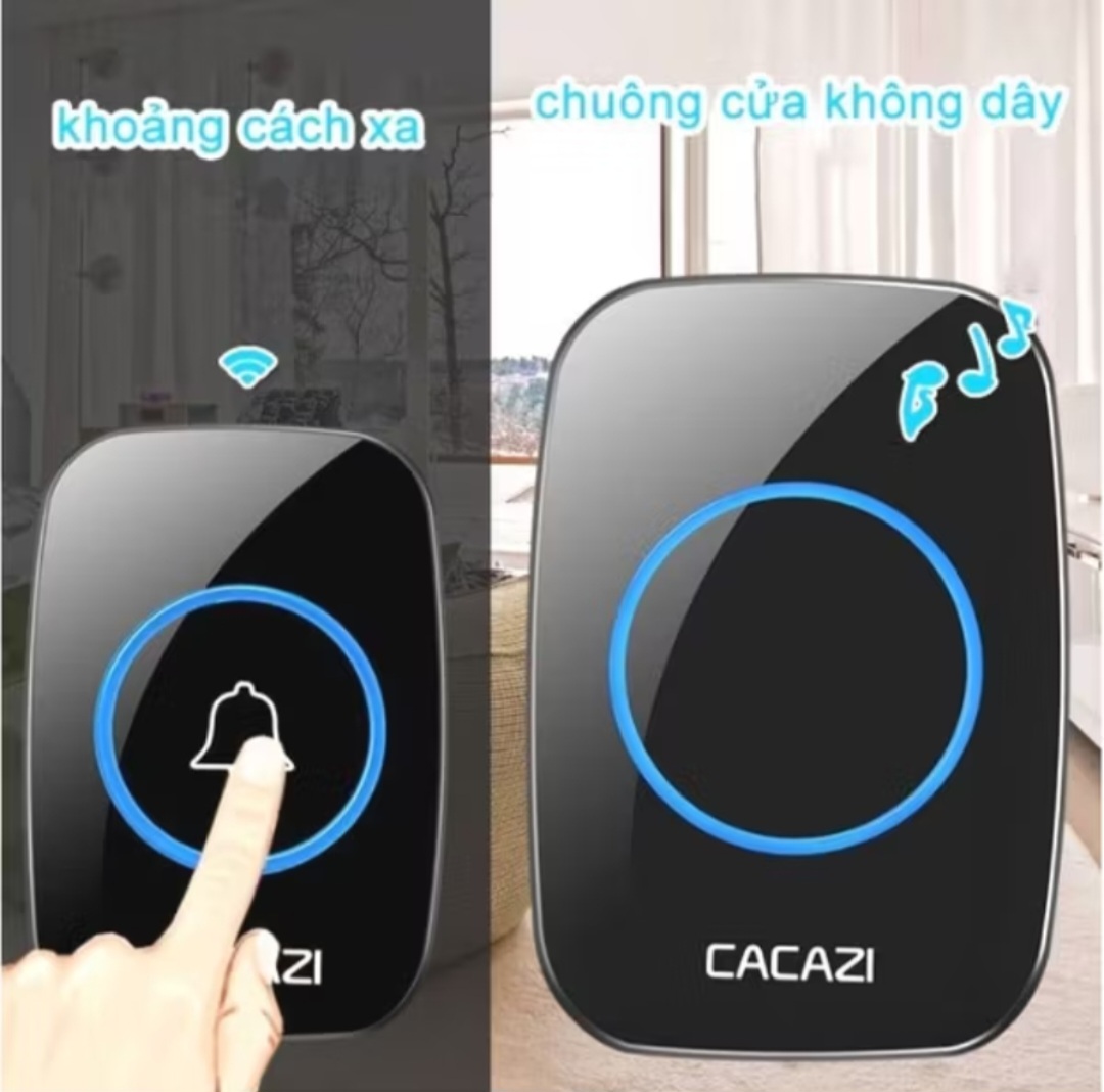 BỘ CHUÔNG CỬA BÁO KHÁCH KHÔNG DÂY XA 200M HÀNG CHUẨN CHẤT LƯỢNG CHO MỌI GIA ĐÌNH