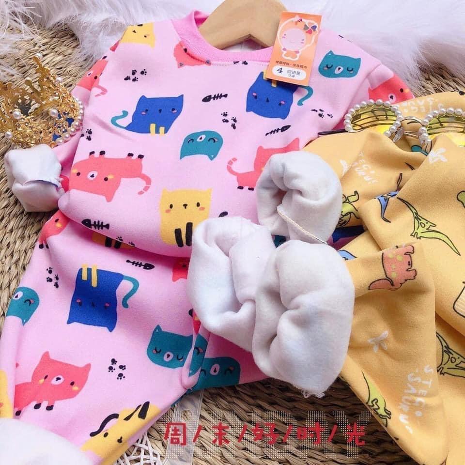 Bộ dài tay bé trai, bé gái size 3-16kg