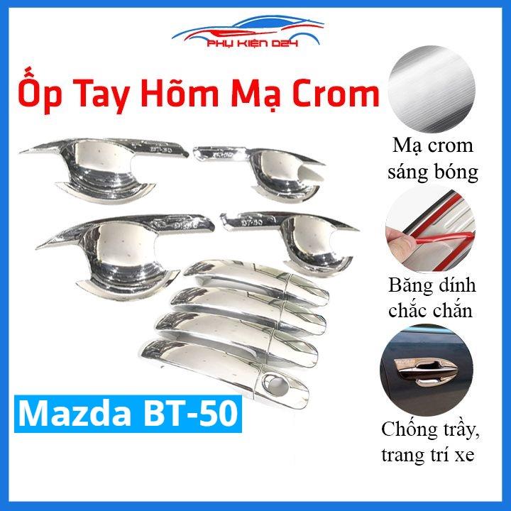 Ốp tay hõm mạ crom Mazda BT-50 BT50 sáng bóng chống trầy bảo vệ cửa xe ô tô