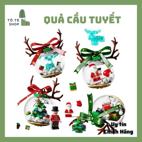Đồ chơi lắp ráp Quả cầu tuyết - Đồ chơi trang trí Noel - Quà tặng Noel cho bé