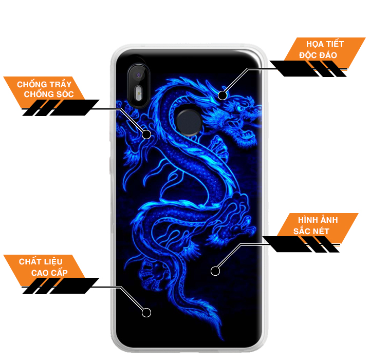 Ốp Lưng Dẻo Cho Điện Thoại Vsmart Joy 1 - 0270 DRADON02 - Hàng Chính Hãng