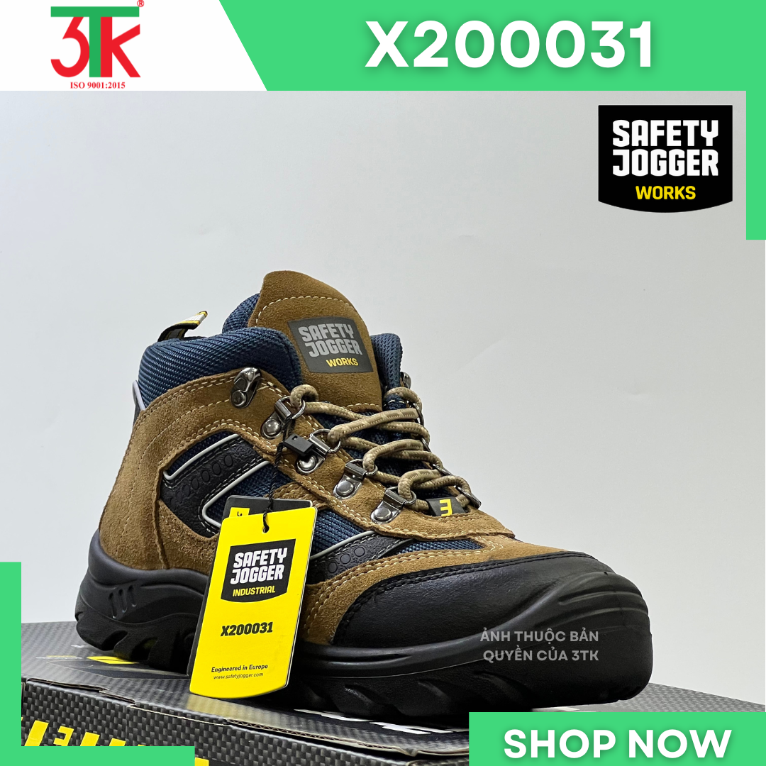 Giày Bảo Hộ Lao Động Safety Jogger X2000 Da Cao Cấp chống đinh Chống Trơn Trượt, Chống Va Đập, Chống Tĩnh Điện Sử Dụng trong Công Trình Xây Dựng