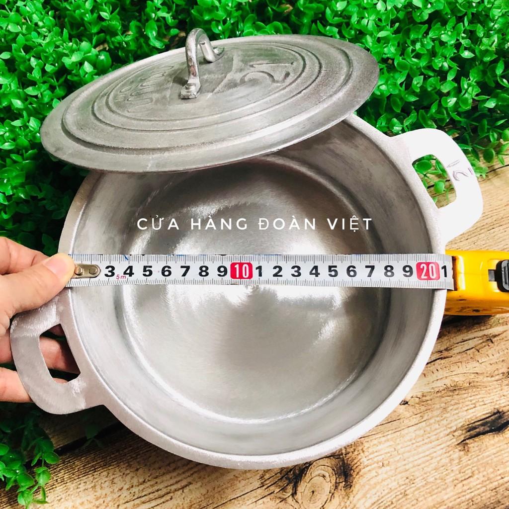 Nồi Gang Đúc Nguyên Khối 21cm - Nấu Cơm Siêu Ngon