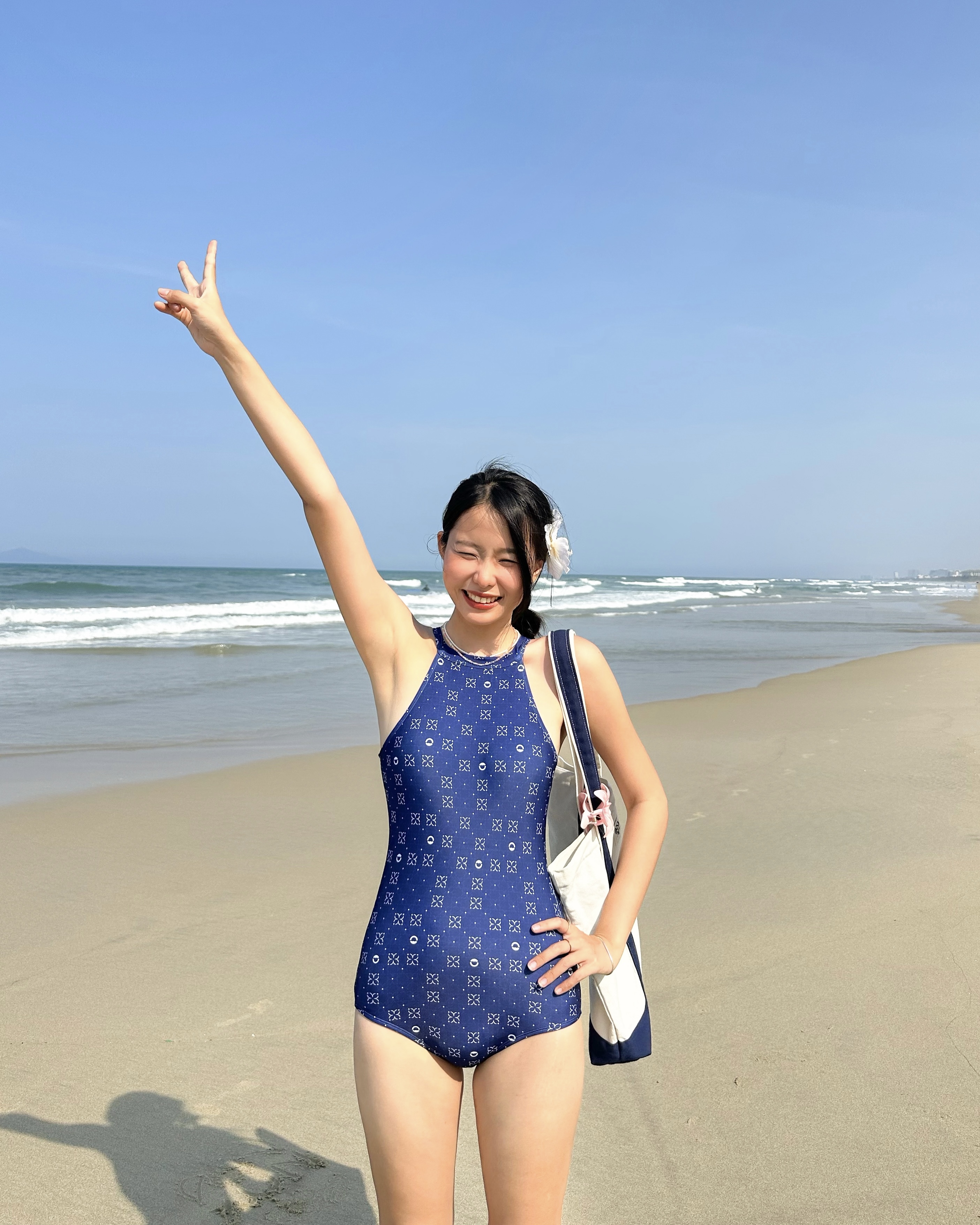 SOBIE Circle Catalina đồ bơi liền thân monokini màu xanh dương