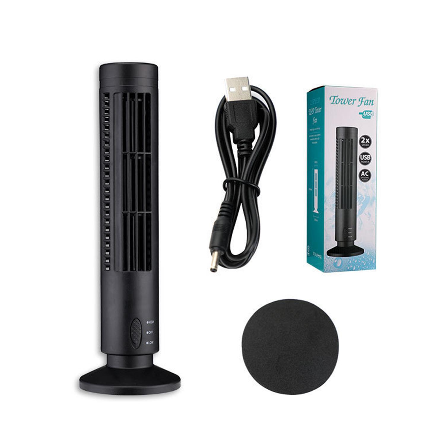 Quạt Điện Usb Dạng Tháp Di Động Không Quạt 2 Tốc Độ