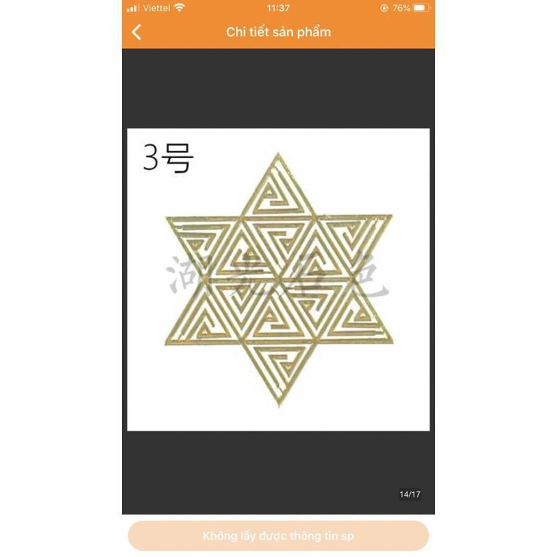 Bộ 10 Sticker Trang Trí Resin Orgonite Kích Thước 4cm - Trường Thịnh Sài Gòn