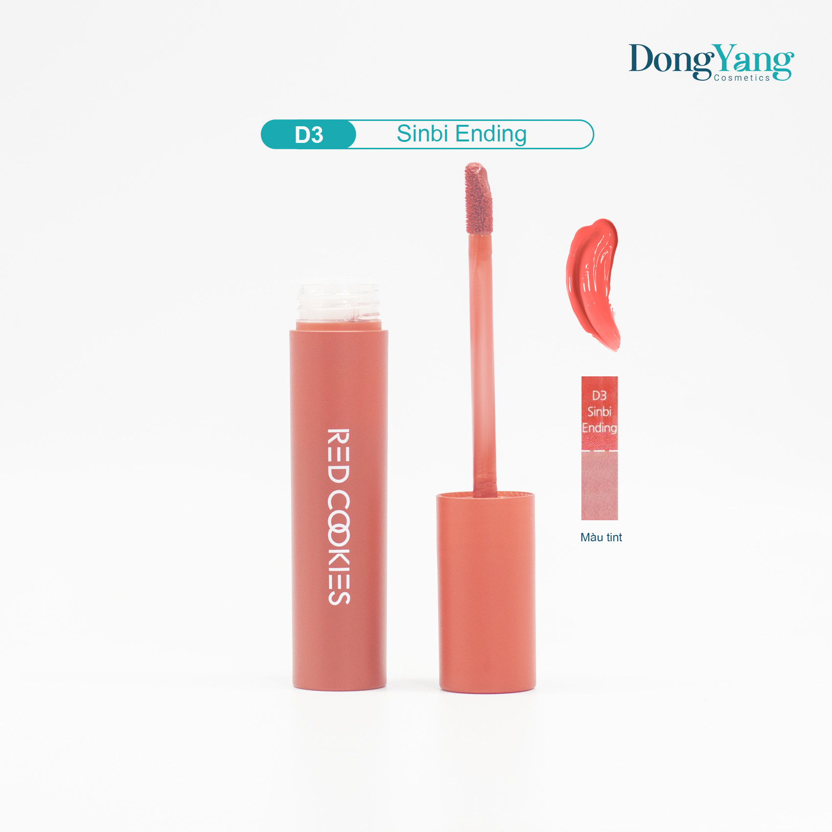 Son Lì Red Cookies Water Dew Velvet Tint Hàn Quốc Màu D3 - Đỏ San Hô