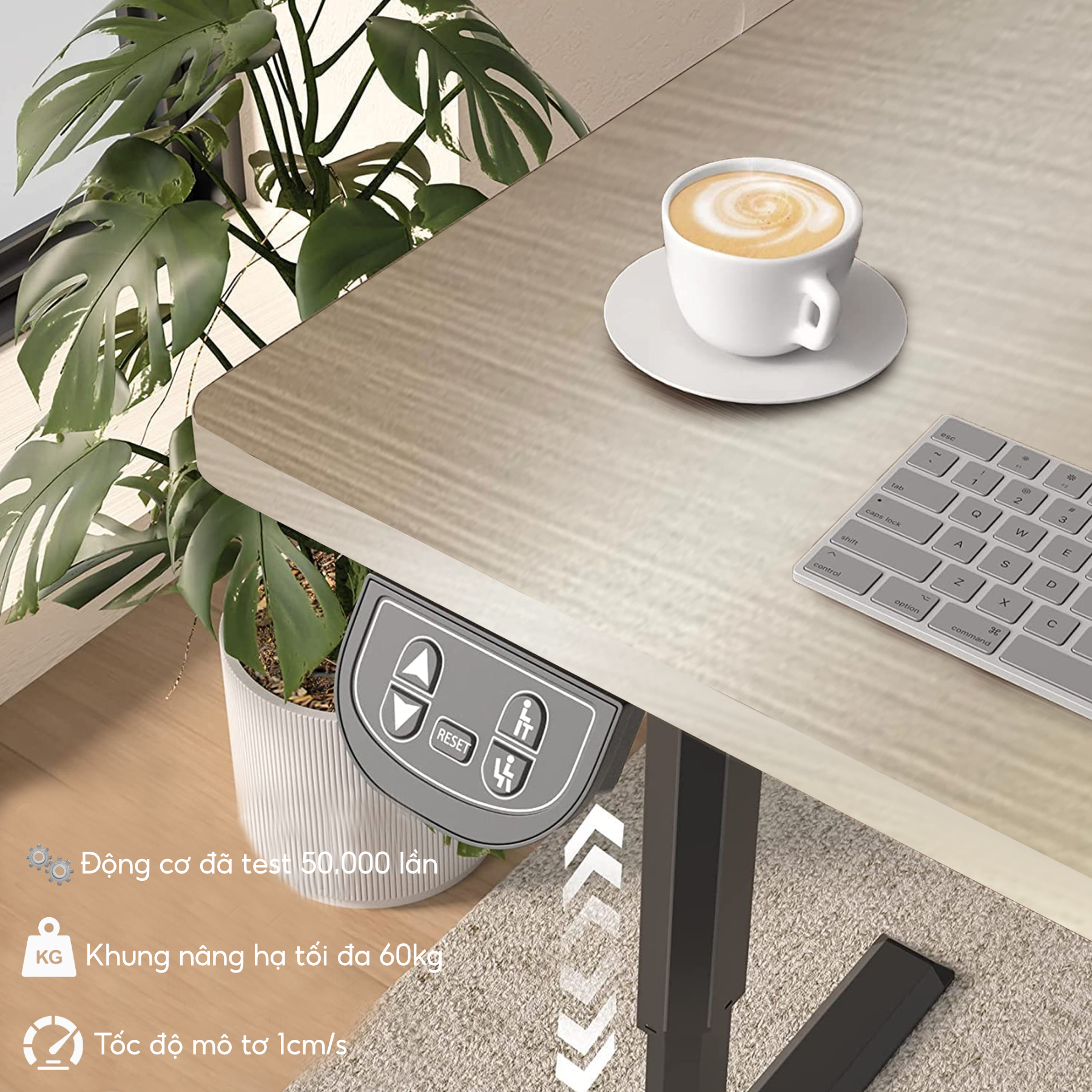 Bàn nâng hạ chiều cao iCockpit EL06 1460. Phiên bản nâng cấp 2023