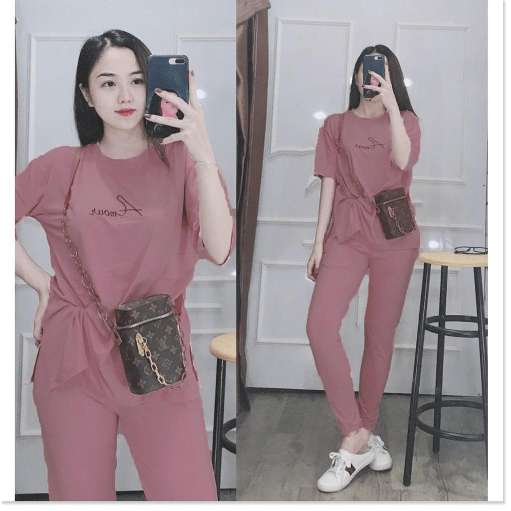 SET BỘ THUN NỮ,CHẤT LIỆU VÃI THOÁNG MÁT VÀ CO GIẢN 4C THỜI TRANG LANO STORE 99