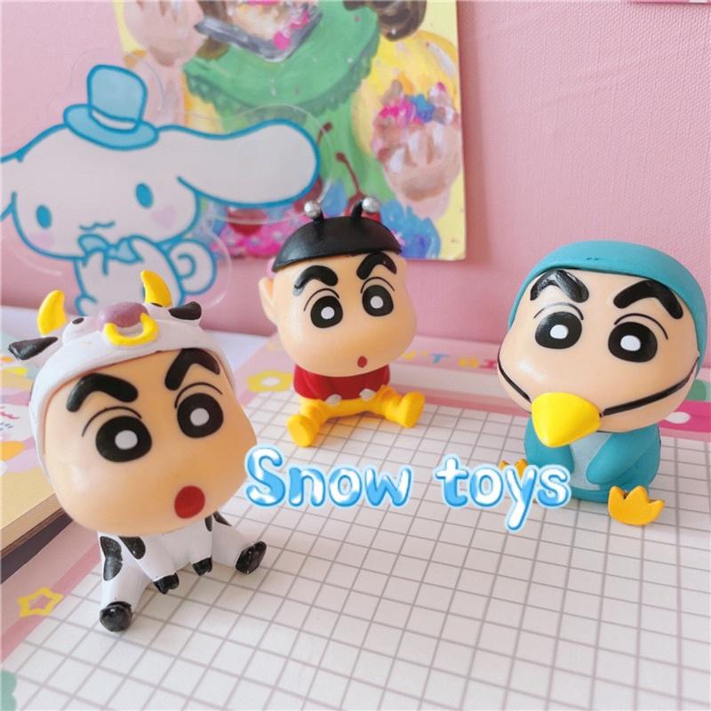 Mô hình Shin Cậu bé bút chì Shinnosuke - Shin chan Cosplay dễ thương bền màu chất liệu an toàn Đồ chơi quà tặng 4,5~6cm