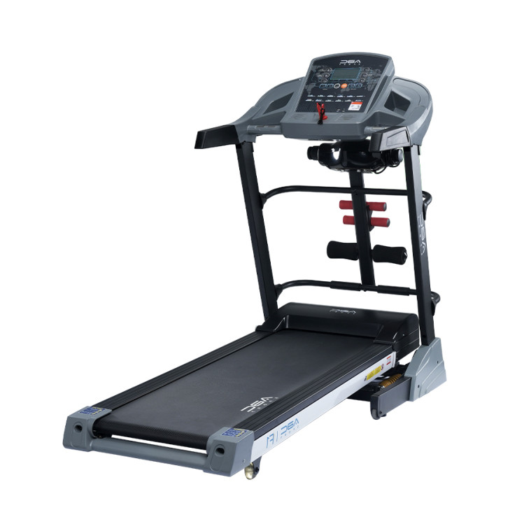 Máy chạy bộ đa năng ABCSport F1, tải trọng tối đa 120kg, nâng dốc tự động đến 18%, hệ thống giảm xóc hiện đại, vùng chạy rộng bức tốc tới 14km/h