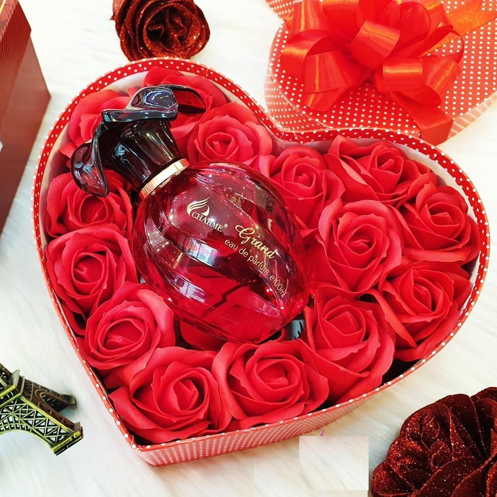 Nước hoa nữ cao cấp, Charme Grand, lưu hương lâu, hương hoa cỏ nhẹ nhàng, nữ tính, 100ml
