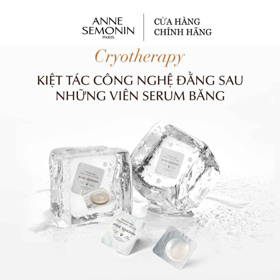 Serum Ngọc Trai Băng Anne Semonin Precious Pearl Ice Cubes 7ml (Hộp 6 viên)