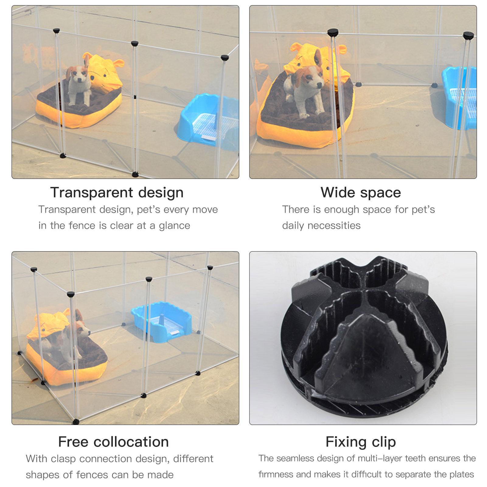 Hàng Rào Cho Chó Di Động Lớn 10 Miếng Thích Hợp Cho Trọng Lượng Dưới 20Kg