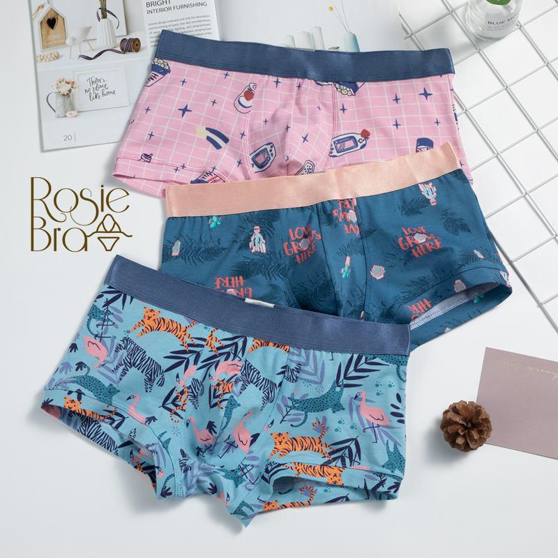Sịp Đùi- Quần Lót Nam Boxer Cotton Họa Tiết Trẻ Trung, Hot Trend K451