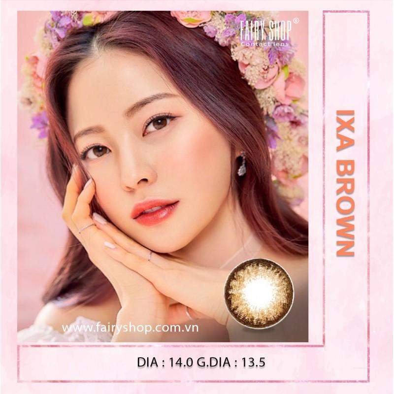 Áp tròng IXA BROWN 14.0mm - FAIRY SHOP CONTACT LENS độ 0 đến 6