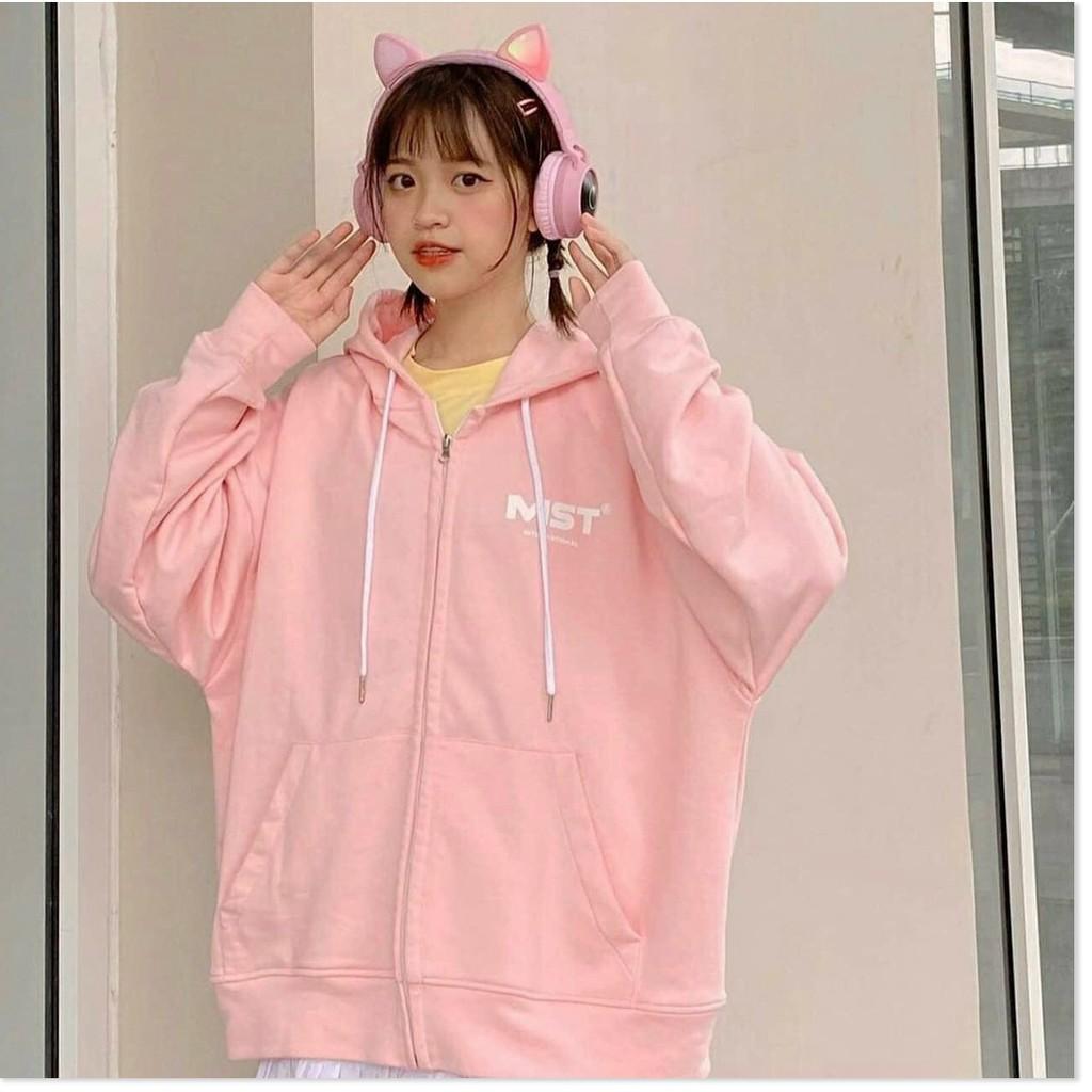 ÁO KHOÁC NỈ HOODIES DÂY KÉO,THIẾT KẾ HỌA TIẾT TRƠN