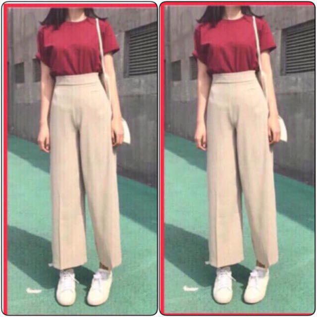 Quần sớ ống rộng phong cách Culottes