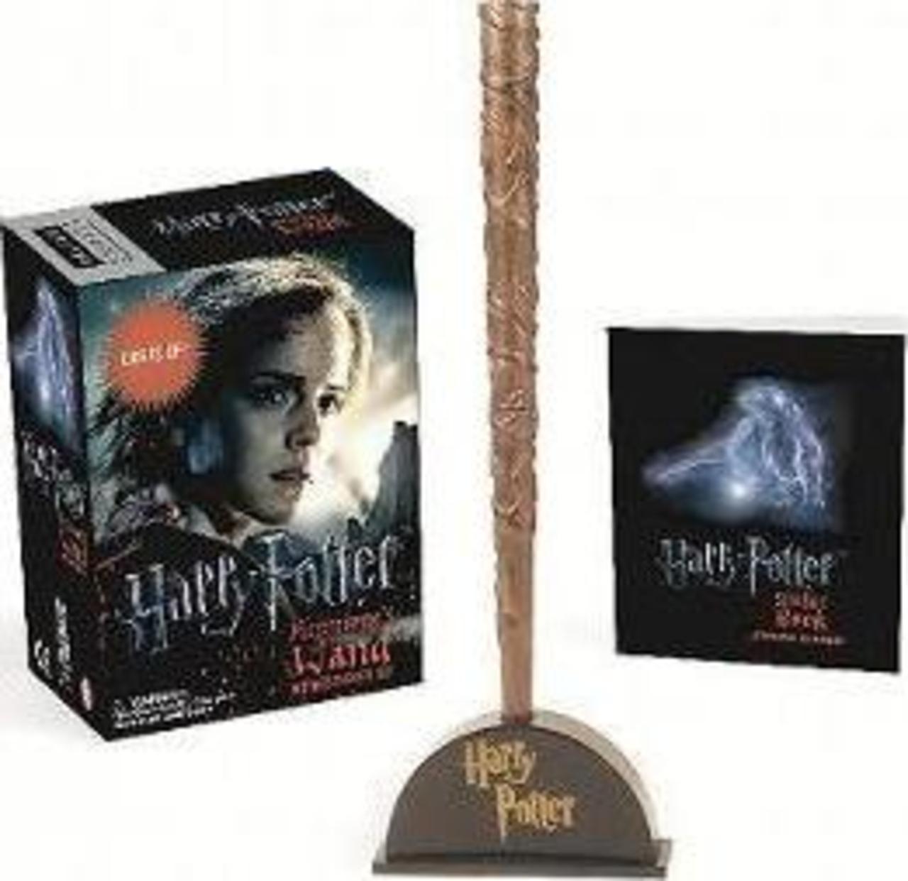 Sách - Harry Potter Hermione's Wand with Sticker Kit : Lights Up! by Running Press