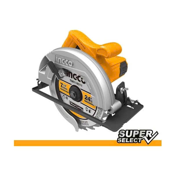 Máy cưa gỗ cầm tay INGCO CS18538 Máy cưa đĩa công suất 1400W, điện thế 220v, kích thước lưỡi 185x20mm, tốc độ 4800rpm