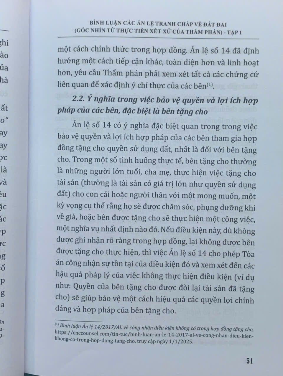 Bình luận các án lệ tranh chấp về đất đai – Góc nhìn từ thực tiễn xét xử của Thẩm phán (tập 1 và 2)