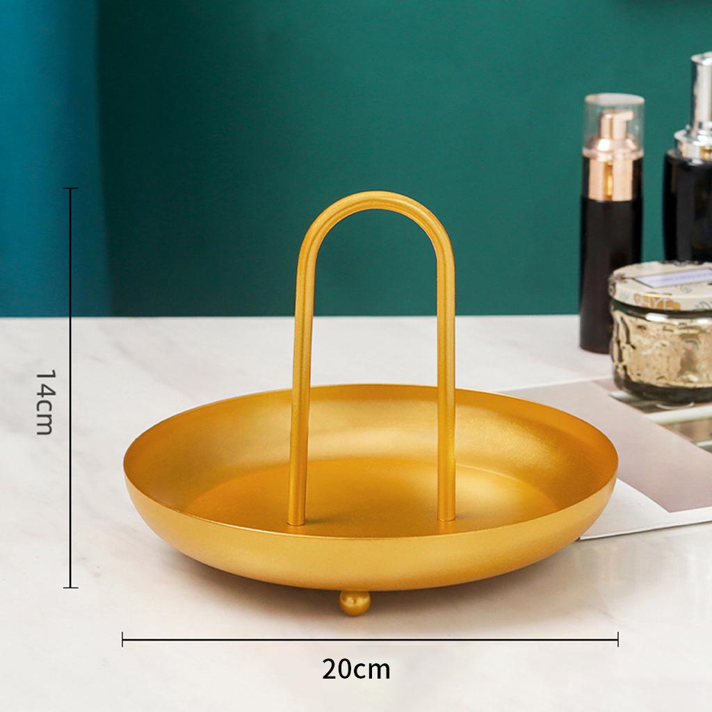 Round Jewelry Tray 5.5 Inch Meal Food Cake Storage Plate Decoration Gift