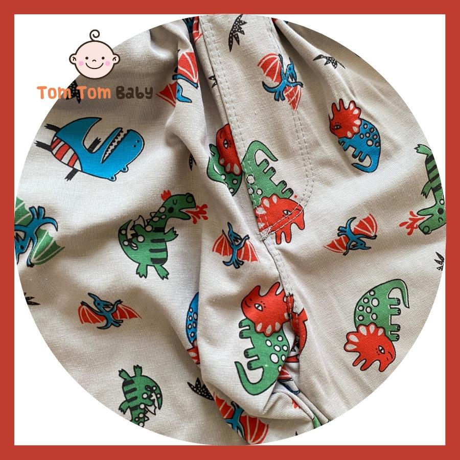 Quần ngắn bé trai túi chéo TomTom Baby, chất vải cotton 4 chiều xịn, form dáng đẹp, thoải mái cho bé - Mẫu Xám in hình