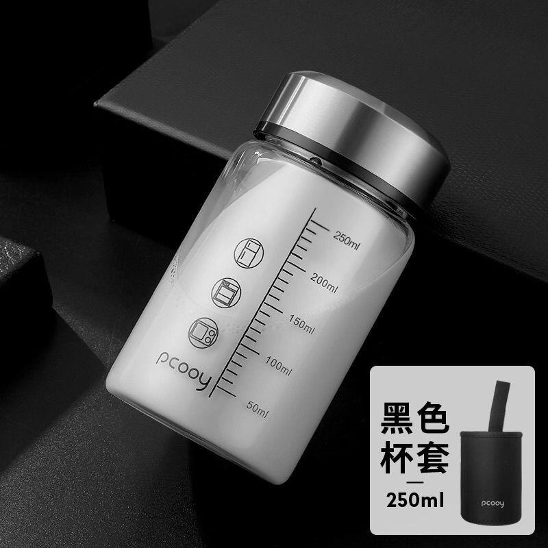 Cốc sữa cân giá thấp nhất cốc ăn sáng có nắp thìa cà phê cốc uống nước tại nhà cốc nước học sinh trẻ em thương mại điện tử