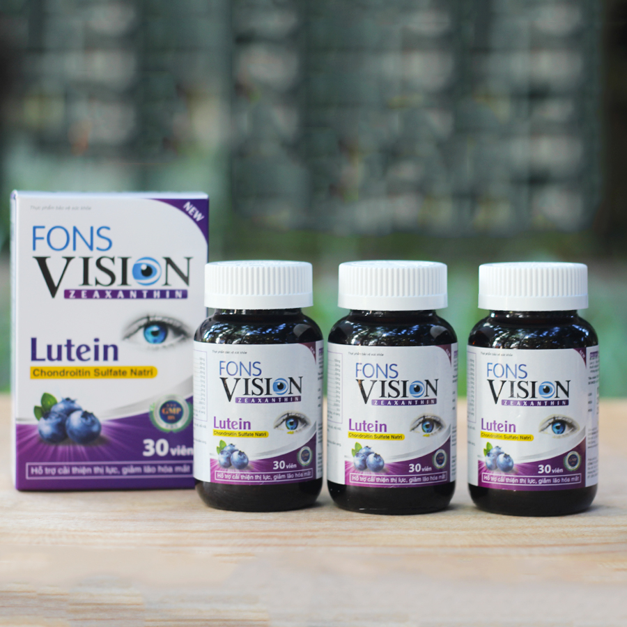 Combo 3 hộp Fons Vision - Viên uống bổ mắt, tăng cường thị lực