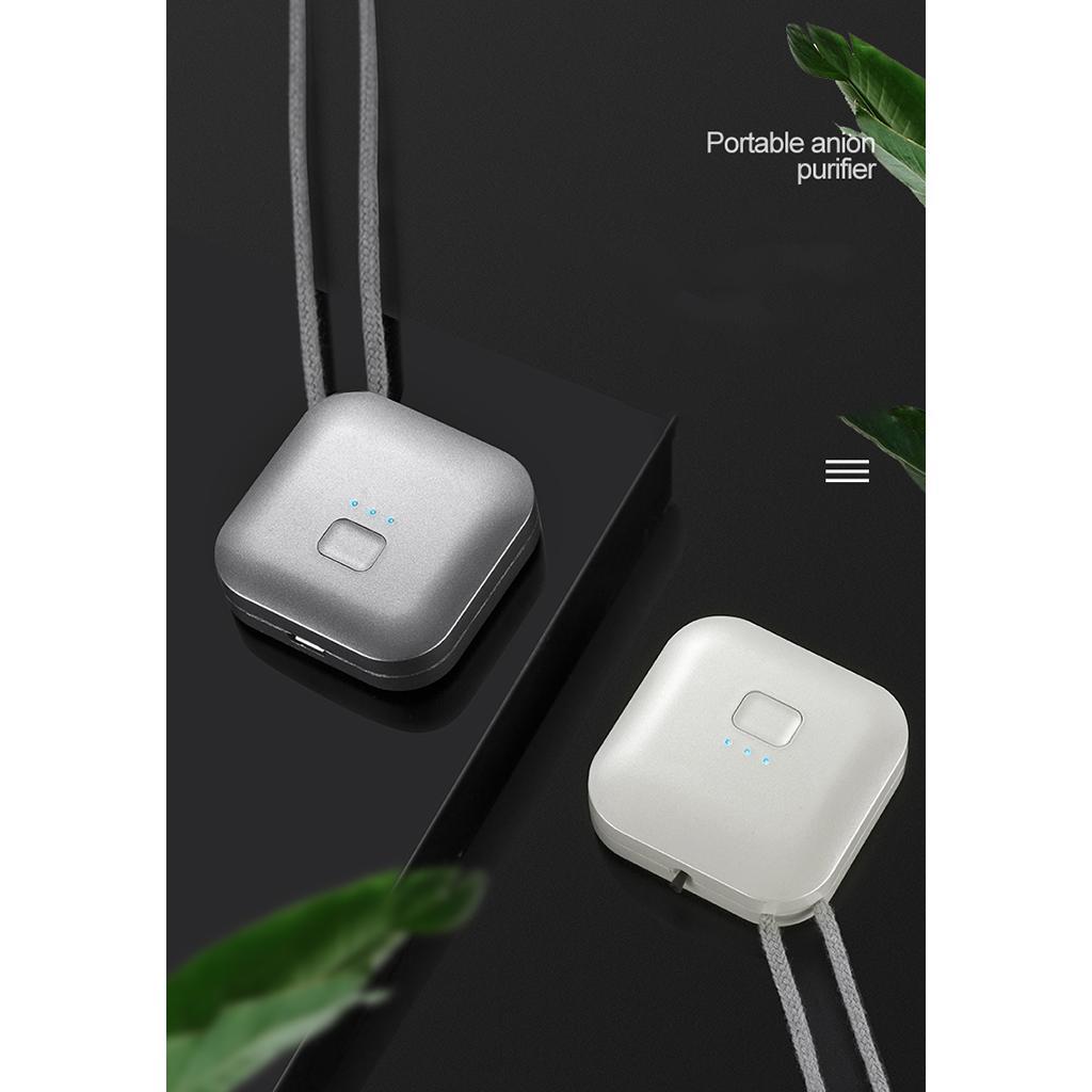 Rechargable Air Filter Low Noise Indoor Outdoor Air Purifier Gifts White
