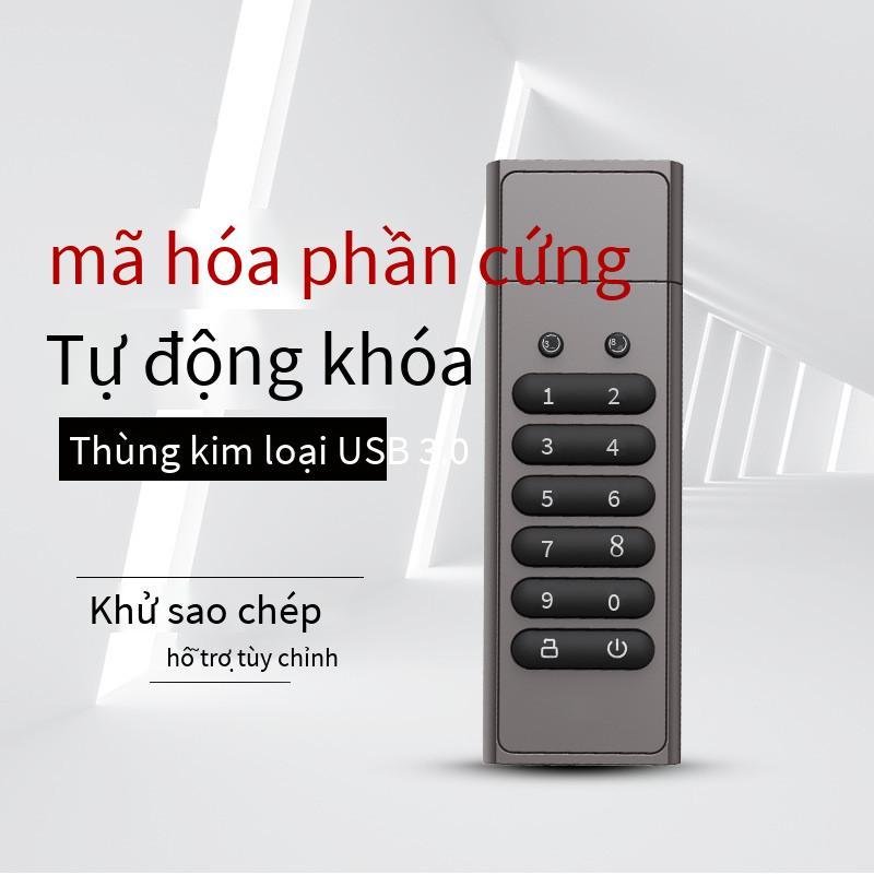 Mã hóa kỹ thuật số thuận lợi nhất đĩa u usb3.0 mã hóa phần cứng AES lá chắn bí mật ổ cứng thể rắn di động bộ nhớ đáng tin cậy có thể được đặt đĩa U